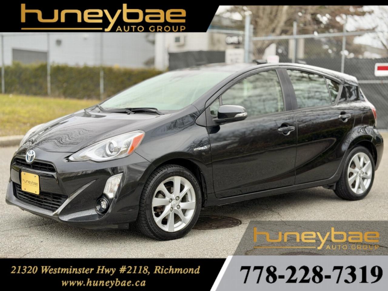 Used 2016 Toyota Prius c HYBRID TECHNOLOGY | NO ACCIDENTS | CLEAN TITLE | Leather | Sunroof | Navigation | Backup Camera | for sale in Richmond, BC