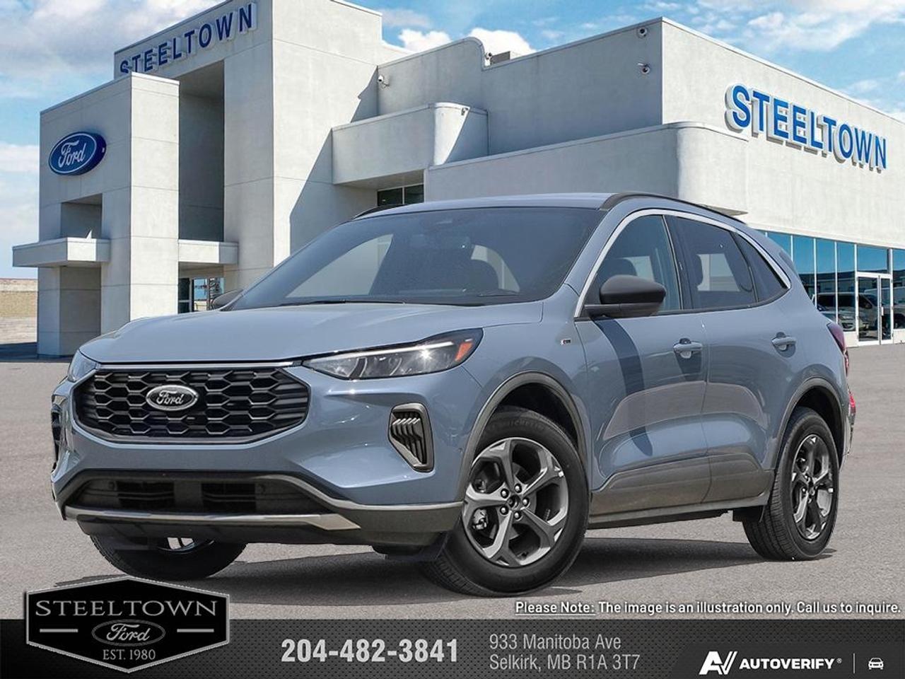 <b>Aluminum Wheels,  Synthetic Leather Seats,  Apple CarPlay,  Android Auto,  Power Liftgate!</b><br> <br> <br> <br>We value your TIME, we wont waste it or your gas is on us!   We offer extended test drives and if you cant make it out to us we will come straight to you!<br> <br>This 2025 Ford Escape is engineered to be powerful, comfortable, and of course, stylish. <br> <br>This Ford Escape was built for an active lifestyle and offers plenty of options for you to hit the road in your own individual style. Whether you need a family SUV for soccer practice, a capable adventure vehicle, or both, the versatile Ford Escape has you covered. Built for those who live on the go, the 2025 Ford Escape is made to be unstoppable.<br> <br>This Vapor Blue Metallic SUV has an Automatic transmission and is powered by a 163HP 2.5L 4 Cylinder Engine. <br> <br> Our Escapes trim level is ST-Line. This sporty ST-Line adds on aluminum wheels, body colored exterior styling and ActiveX synthetic leather seating upholstery, along with amazing standard features such as a power-operated liftgate for rear cargo access, LED headlights with automatic high beams, an 8-inch infotainment screen powered by SYNC 4 with wireless Apple CarPlay and Android Auto, FordPass Connect with 4G mobile internet hotspot access, and proximity keyless entry with push button start. Road safety features include blind spot detection, pre-collision assist with automatic emergency braking and a back-up camera, lane keeping assist, lane departure warning, and front and rear collision mitigation. Additional features include dual-zone climate control, front and rear cupholders, smart device remote engine start, and even more. This vehicle has been upgraded with the following features: Aluminum Wheels, Synthetic Leather Seats, Apple CarPlay, Android Auto, Power Liftgate, Blind Spot Detection, Lane Keep Assist.<br><br> View the original window sticker for this vehicle with this url <b><a href=http://www.windowsticker.forddirect.com/windowsticker.pdf?vin=1FMCU9MZ7SUB54131 target=_blank>http://www.windowsticker.forddirect.com/windowsticker.pdf?vin=1FMCU9MZ7SUB54131</a></b>.<br> <br>To apply right now for financing use this link: <a href=http://www.steeltownford.com/?https://CreditOnline.dealertrack.ca/Web/Default.aspx?Token=bf62ebad-31a4-49e3-93be-9b163c26b54c&La target=_blank>http://www.steeltownford.com/?https://CreditOnline.dealertrack.ca/Web/Default.aspx?Token=bf62ebad-31a4-49e3-93be-9b163c26b54c&La</a><br><br> <br/> Total  rebate of $4000 is reflected in the price.   5.49% financing for 84 months.  Incentives expire 2026-03-02.  See dealer for details. <br> <br>Family owned and operated in Selkirk for 35 Years.  <br>Steeltown Ford is located just 20 minutes North of the Perimeter Hwy, with an onsite banking center that offers free consultations. <br>Ask about our special dealer rates available through all major banks and credit unions.<br>Dealer retains all rebates, plus taxes, govt fees and Steeltown Protect Plus.<br>Steeltown Ford Protect Plus includes:<br>- Life Time Tire Warranty <br>Dealer Permit # 1039<br><br><br> Come by and check out our fleet of 100+ used cars and trucks and 150+ new cars and trucks for sale in Selkirk.  o~o