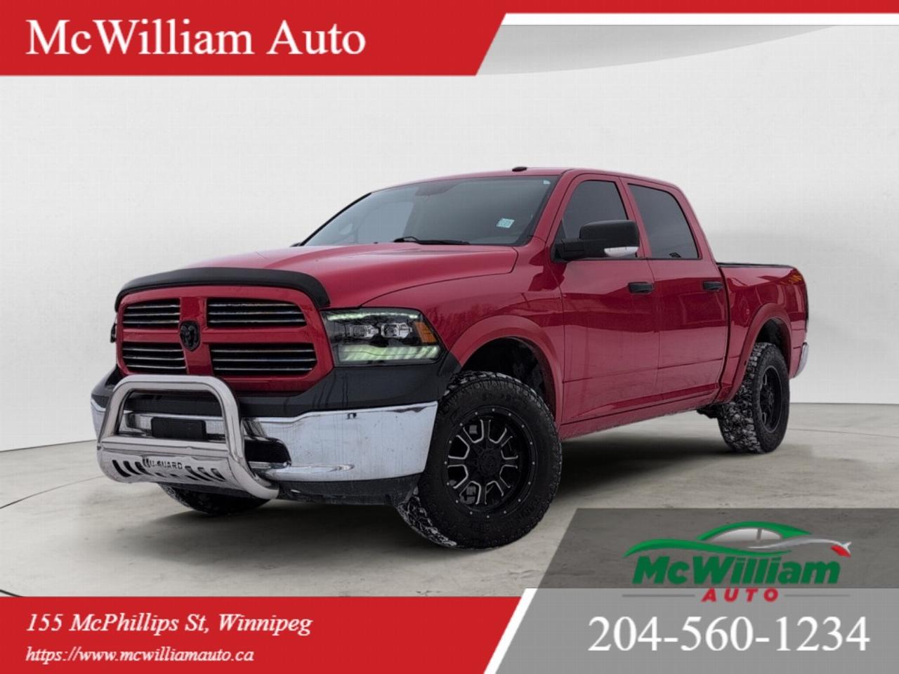 Used 2017 RAM 1500 SXT Crew Cab 4X4 | Magna Flow Exhaust | Hemi V8 | Pioneer Head Unit | for sale in Winnipeg, MB