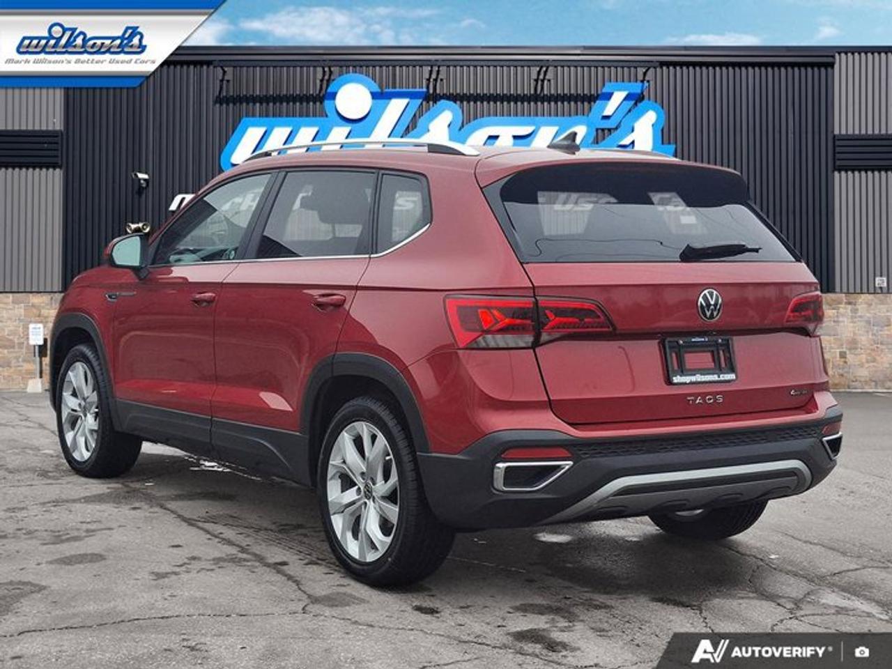 2022 Volkswagen Taos Comfortline AWD | Sunroof | Power Seat | Heated Seats | BSM | CarPlay + Android | Rear Cam and More! Photo