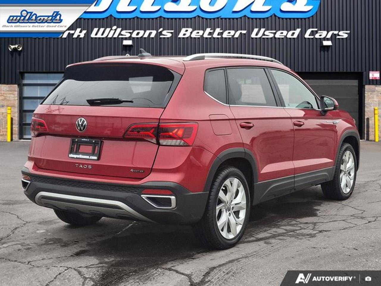 2022 Volkswagen Taos Comfortline AWD | Sunroof | Power Seat | Heated Seats | BSM | CarPlay + Android | Rear Cam and More! Photo4
