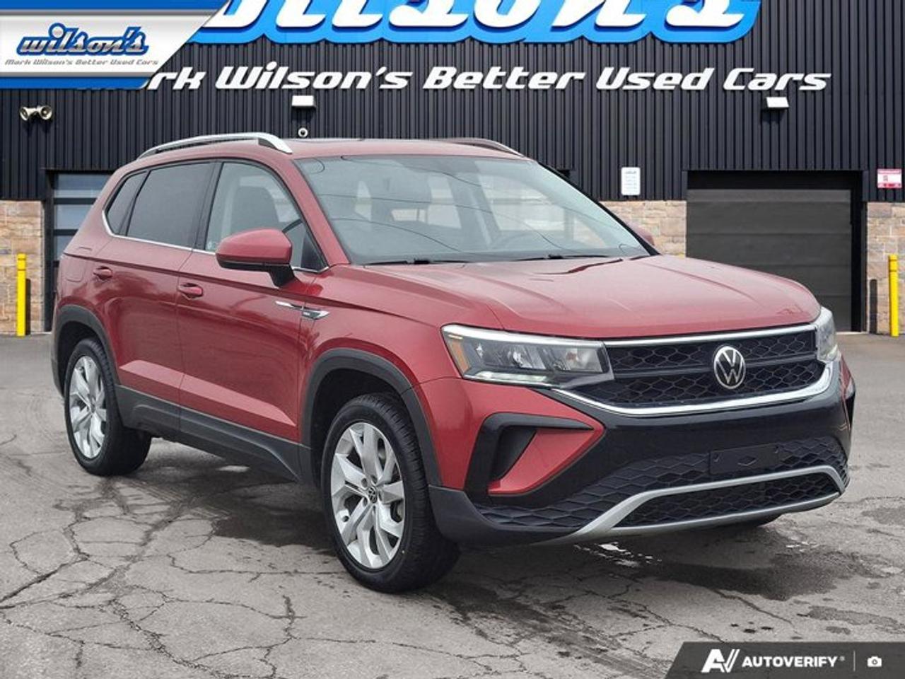 2022 Volkswagen Taos Comfortline AWD | Sunroof | Power Seat | Heated Seats | BSM | CarPlay + Android | Rear Cam and More! Photo