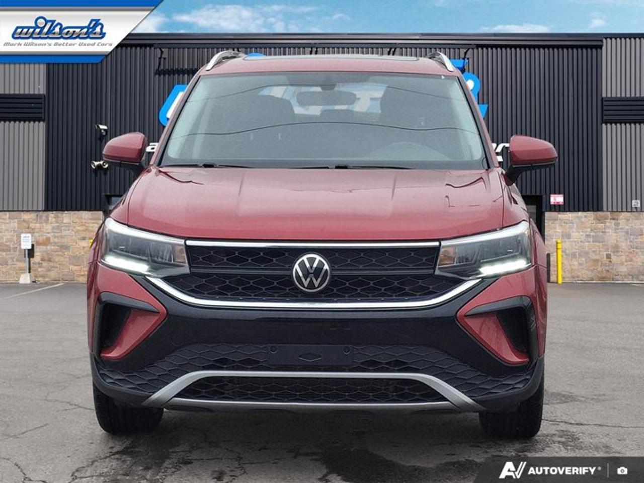 2022 Volkswagen Taos Comfortline AWD | Sunroof | Power Seat | Heated Seats | BSM | CarPlay + Android | Rear Cam and More! Photo