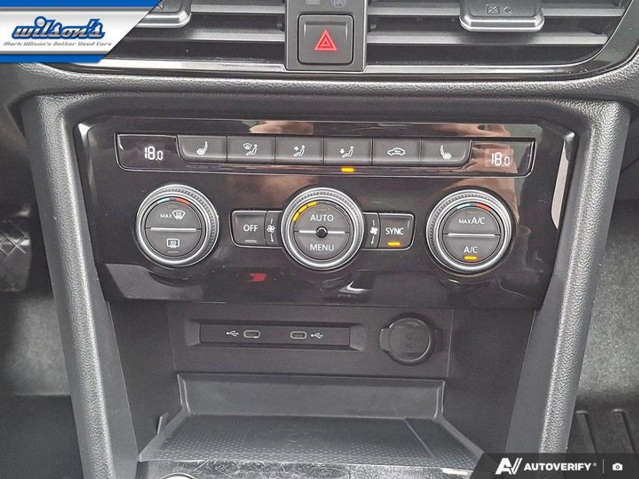 2022 Volkswagen Taos Comfortline AWD | Sunroof | Power Seat | Heated Seats | BSM | CarPlay + Android | Rear Cam and More! Photo