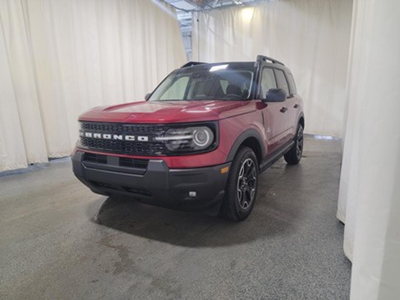 This all-new 2026 Ford Bronco Sport Outer Banks 300A shines in Ruby Red Metallic Tinted Clearcoat. This 5-passenger compact SUV is powered by the 1.5L EcoBoost® engine, delivering 181 horsepower and 190 lb-ft of torque. With an 8-speed automatic transmission and Auto Start-Stop Technology, it offers a smooth yet efficient drive, ideal for city commutes or highway adventures.

This vehicle comes with the All-Weather Packageready to take on any season! 

Snow, rain, mud, or sunshinethis vehicle is built for it all! The All-Weather Package adds extra protection where it matters most, with premium mud flaps to shield your paint from road debris, all-weather floor mats to protect your interior from lifes messes, and Xpel paint protection to help guard against those infuriating rock chips. Drive with confidence, knowing your investment is protected from Regina's elements.

Key Features:
Premium-Trimmed Sport Heated Front Seats
Premium-Wrapped Heated Steering Wheel
Rear Parking Sensors
Memory Drivers Seat 
6-Way Power Passenger Seat
Push-Button Start
SYNC® 4 with a 13.2-inch Center Display, Wireless Apple CarPlay® and Android Auto
18 Machined-Face Ebony Black-Painted Aluminum Wheels
Dual-Zone Temperature Control
Terrain Management System Electronic Automatic  with 5 G.O.A.T. Modes (Normal, ECO, Sport, Slippery, Off-Road)
LED Headlights, Fog Lights, and Signature Lights
FordPass® Connect with Remote Start

The 2026 Bronco Sport Outer Banks is designed to handle all seasons in Saskatchewan. With intelligent 4x4, rain-sensing windshield wipers, privacy glass, and a heated steering wheel, it ensures comfort and capability in challenging climates. This model also boasts advanced safety systems like Pre-Collision Assist with Automatic Emergency Braking and BLIS® (Blind Spot Information System) and rear Cross-Traffic braking.

Bennett Dunlop Ford, proudly serving Regina for over 40 years, is conveniently located at 770 Broad Street. With over 3,500 Google reviews, our reputation reflects our commitment to providing a fast, easy, and enjoyable vehicle-buying experience. We eliminate the hassle with no admin or documentation fees, transparent upfront pricing that lets you shop with total confidence. But were more than just a dealershipwere driven to make a difference by supporting local community initiatives and events that matter to you. Visit Bennett Dunlop Ford today and experience why were Reginas trusted choice for quality vehicles, exceptional service, and a genuine commitment to driving change in our community!