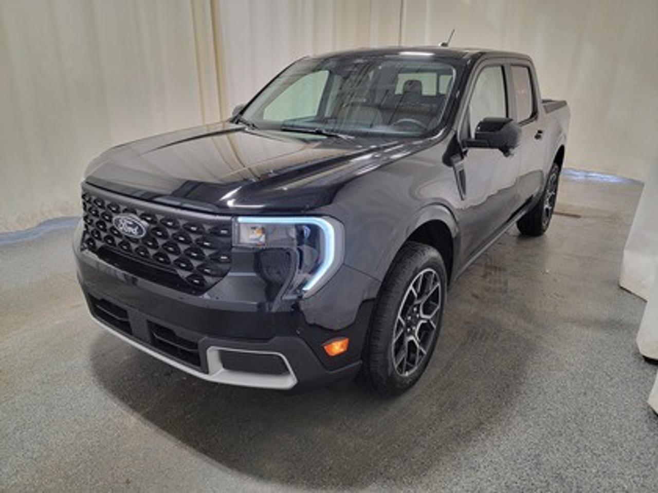 This all-new 2026 Ford Maverick Lariat 502A looks absolutely stunning in Shadow Black. This versatile compact pickup is powered by the 2.0L EcoBoost® engine, delivering 250 horsepower and 277 lb-ft of torque. Paired with an 8-speed automatic transmission, the Maverick is designed to provide an efficient 9.4L/100 km (30 Mile Per Galon) combined fuel economy, making it a practical yet powerful option for city and highway driving.

This vehicle comes with the All-Weather Packageready to take on any season! 

Snow, rain, mud, or sunshinethis vehicle is built for it all! The All-Weather Package adds extra protection where it matters most, with premium mud flaps to shield your paint from road debris, all-weather floor mats to protect your interior from lifes messes, and Xpel paint protection to help guard against those infuriating rock chips. Drive with confidence, knowing your investment is protected from Regina's elements. 

Key Features:
Tire Inflator and Sealant Kit
Ford Connectivity Kit
Lane-Keeping System
B&O Sound System by Bang & Olufsen with HD Radio (8 Speakers, including Subwoofer)
Ford Co-Pilot360 Assist 2.0
360-Degree Camera
Adaptive Cruise Control with Lane Centering
Blind Spot Information System (BLIS®) with Cross-Traffic Alert
Heated Front Seats & Heated Steering Wheel
LED Box Lighting
Remote Start System
Spray-In Bed Liner
19 Machined-Painted Aluminum Wheels
Power Tailgate Lock
Pre-Collision Assist with Automatic Emergency Braking
Trailer Sway Control
Rear View Camera
SYNC® 4 with Enhanced Voice Recognition
Wireless Apple CarPlay® & Android Auto
4K Tow Package
Power Sliding Rear Window

The 2026 Maverick Lariat 502A is built to handle Saskatchewans extreme weather and road conditions, ensuring a premium driving experience. With heated front seats, a heated steering wheel, power-adjustable drivers seat, rear under-seat storage bins, and intuitive safety features, this truck is perfect for drivers who want a balance of efficiency, comfort, and high-tech convenience.

Bennett Dunlop Ford, proudly serving Regina for over 40 years, is conveniently located at 770 Broad Street. With over 3,500 Google reviews, our reputation reflects our commitment to providing a fast, easy, and enjoyable vehicle-buying experience. We eliminate the hassle with no admin or documentation fees, transparent upfront pricing that lets you shop with total confidence. But were more than just a dealershipwere driven to make a difference by supporting local community initiatives and events that matter to you. Visit Bennett Dunlop Ford today and experience why were Reginas trusted choice for quality vehicles, exceptional service, and a genuine commitment to driving change in our community!