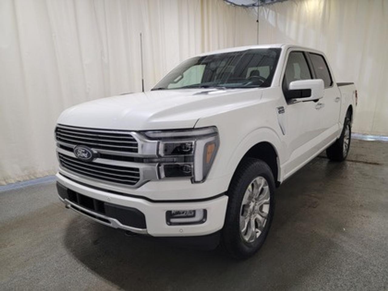 The all-new 2026 Ford F-150 Platinum 702A is presented in Star White Metallic Tri-Coat. Under the hood, it boasts the 3.5L EcoBoost® V6 engine, delivering an impressive 400 horsepower and 500 lb-ft of torque. Paired with a 10-speed automatic transmission, this powerhouse truck achieves a combined fuel economy of 12.3L/100km (23 miles per gallon).

This vehicle comes with the All-Weather Packageready to take on any season! 

Snow, rain, mud, or sunshinethis vehicle is built for it all! The All-Weather Package adds extra protection where it matters most, with premium mud flaps to shield your paint from road debris, all-weather floor mats to protect your interior from lifes messes, and Xpel paint protection to help guard against those infuriating rock chips. Drive with confidence, knowing your investment is protected from Regina's elements. 

Key Features:
Power-Deployable Running Boards
20 Gloss Black Aluminum Painted Wheels
Heated Front and Rear Heated Seats
Heated Steering Wheel
Power Tilt/Telescopic Heated Steering Wheel
Ventilated Front Seats
Memory Driver Seat
Bed Utility Package
BlueCruise
14 Speaker B&O Unleashed Sound System
Mobile Office Package
Tow/Haul Package
Platinum Satin Appearance Package
Twin Panel Moonroof

Engineered for Saskatchewans demanding climate and road conditions, the 2026 F-150 Platinum delivers an unrivaled combination of cutting-edge technology, premium comfort, and unmatched capability. Advanced safety features like Reverse Brake Assist, Lane-Keeping System, Dynamic Brake Support, and Zone Lighting ensure confidence on every drive.

Bennett Dunlop Ford, proudly serving Regina for over 40 years, is conveniently located at 770 Broad Street. With over 3,500 Google reviews, our reputation reflects our commitment to providing a fast, easy, and enjoyable vehicle-buying experience. We eliminate the hassle with no admin or documentation fees, transparent upfront pricing that lets you shop with total confidence. But were more than just a dealershipwere driven to make a difference by supporting local community initiatives and events that matter to you. Visit Bennett Dunlop Ford today and experience why were Reginas trusted choice for quality vehicles, exceptional service, and a genuine commitment to driving change in our community!
