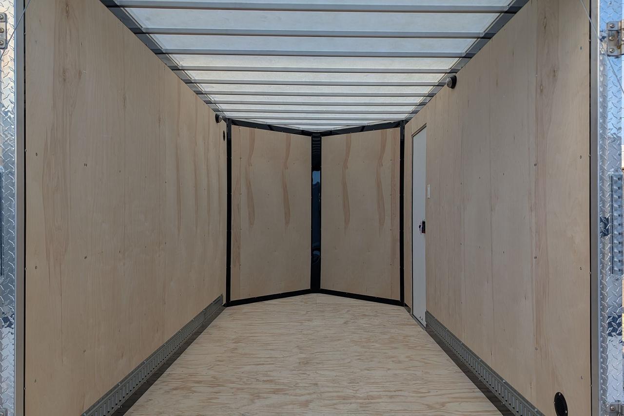 2025 Canadian Trailer Company 7x14 V Nose Cargo Trailer Aluminum Tandem Axle Photo4