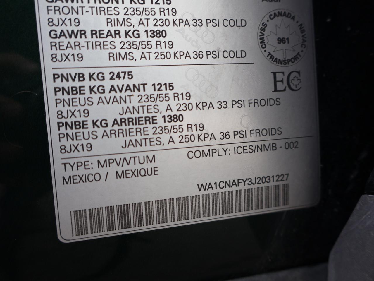 2018 Audi Q5 TECH AWD CERTIFIED *AUDI MAINTAIN* CAMERA NAV BLUETOOTH LEATHER HEATED SEATS PANO ROOF CRUISE ALLOYS Photo