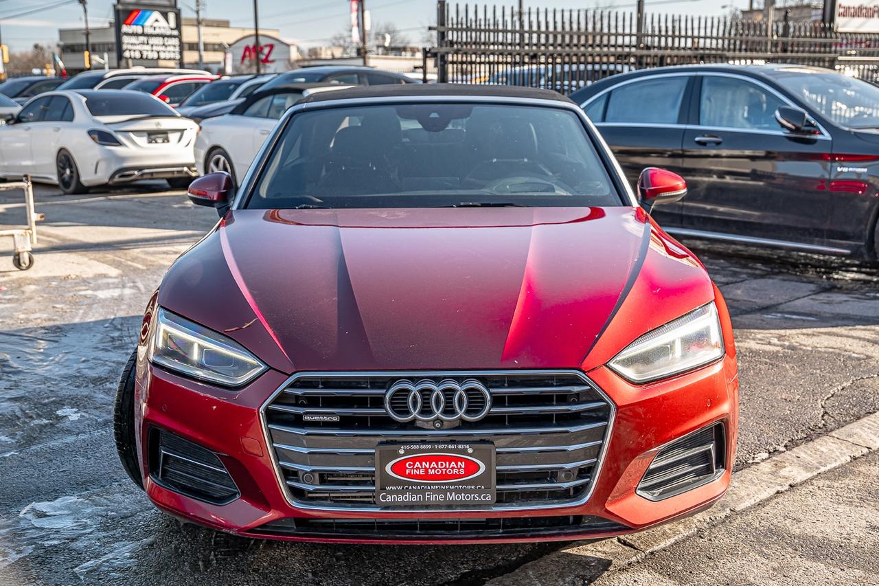 2018 Audi A5 TECHNIK CONVERTIBLE | CLEAN CARFAX | BANG & OLUFSO Photo2