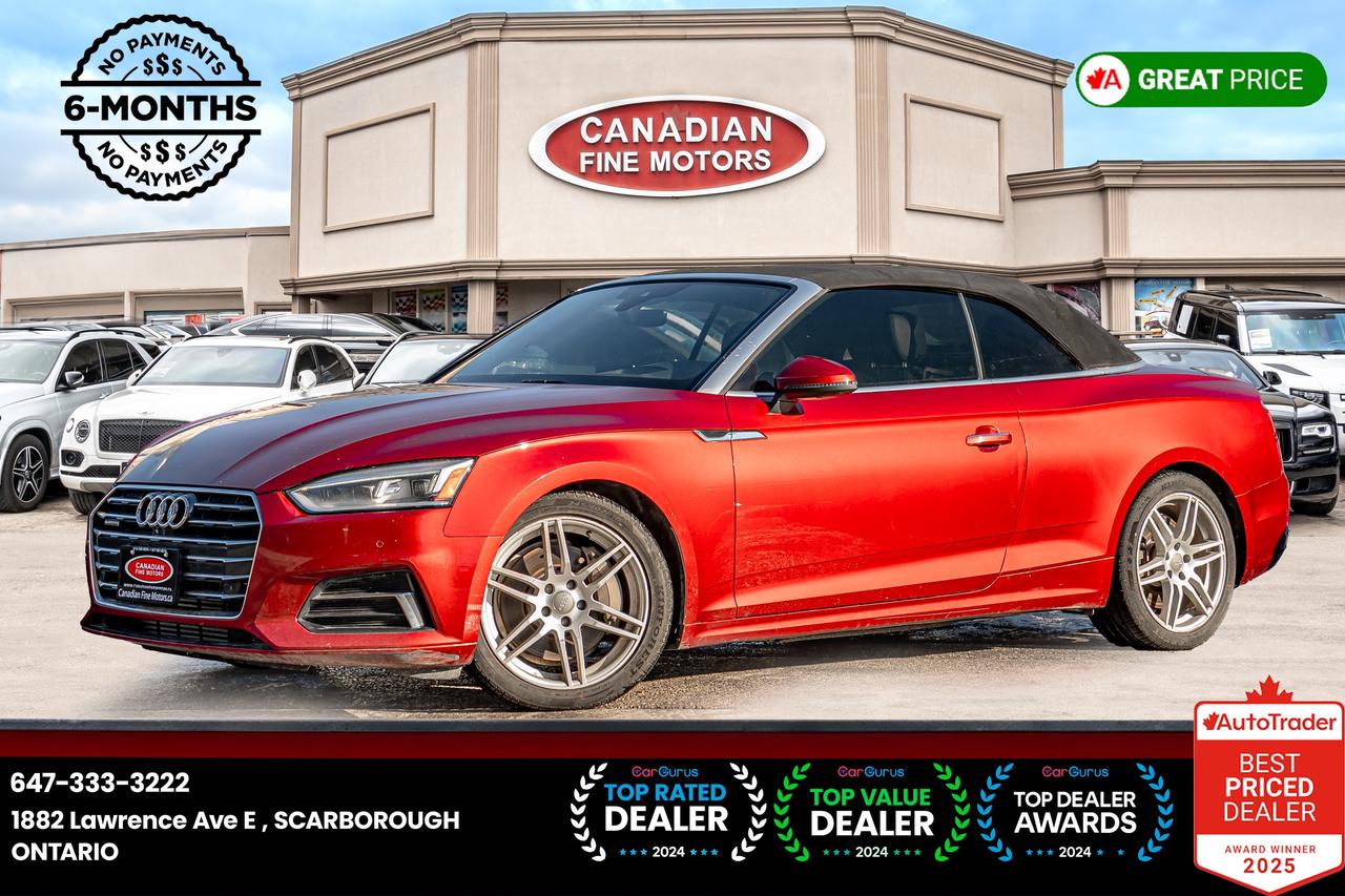 2018 Audi A5 TECHNIK CONVERTIBLE | CLEAN CARFAX | BANG & OLUFSO Photo