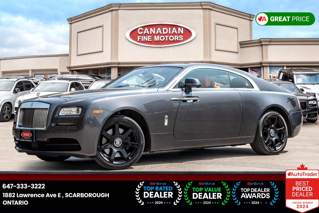 <p>ENJOY 6 MONTHS NO PAYMENTS! COUPE CLEAN CARFAX SUNROOF NAVI HUD ROLLS ROYCE INSPECTION AVAILABLE UPON REQUEST!! ***CARFAX VERIFIED UPON REQUEST*** AUTO, GREY OVER ORANGE LEATHER INT, HEADS UP DISPLAY, NAVIGATION,HEATED SEATS, REAR, AIR CONDITIONING, CRUISE CTRL, CLIMATE CONTROL, TILT WHEEL, BACKUP CAMERA, BLUETOOTH, TRACTION CONTROL, AND MORE! PRICE EXCLUDES ALL APPLICABLE TAXES AND LICENSING. ALL VEHICLES, UNLESS OTHERWISE SPECIFIED CAN BE CERTIFIED FOR AN ADDITIONAL COST OF $695 . OTHERWISE AS PER REGULATIONS THE VEHICLE IS NOT CERTIFIED NOT DRIVABLE. **PRICE ADVERTISED ONLINE HAS A $1500 FINANCE PURCHASING CREDIT, CASH PRICE MAY DIFFER. PLEASE CONTACT THE DEALER FOR MORE INFORMATION ON CASH PURCHASE. *DO NOT REFER TO CALCULATE MY PAYMENT TAB FOR CASH PURCHASE. ** ***FINANCING AVAILABLE**DEFERRAL OPTION AVAILABLE UP TO 6 MONTHS (NO PAYMENTS FOR 6 MONTHS)**INTEREST NOT INCLUDED IN DEFERRAL & EXTRA SUBJECT TO O.A.C**</p>
