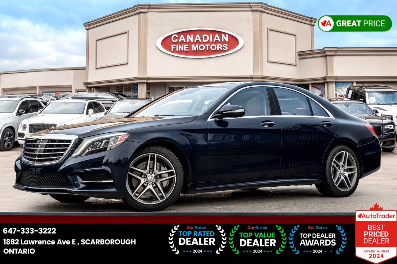 2017 Mercedes-Benz S-Class S550 4MATIC | AMG PKG | HUDS | MASSAGE SEATS | PAN