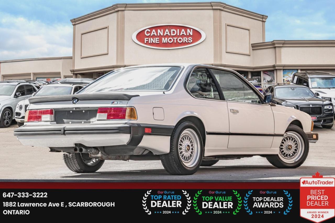 1987 BMW 6 Series M6 MANUAL | SUNROOF | ONE OWNER | LEATHER Photo4