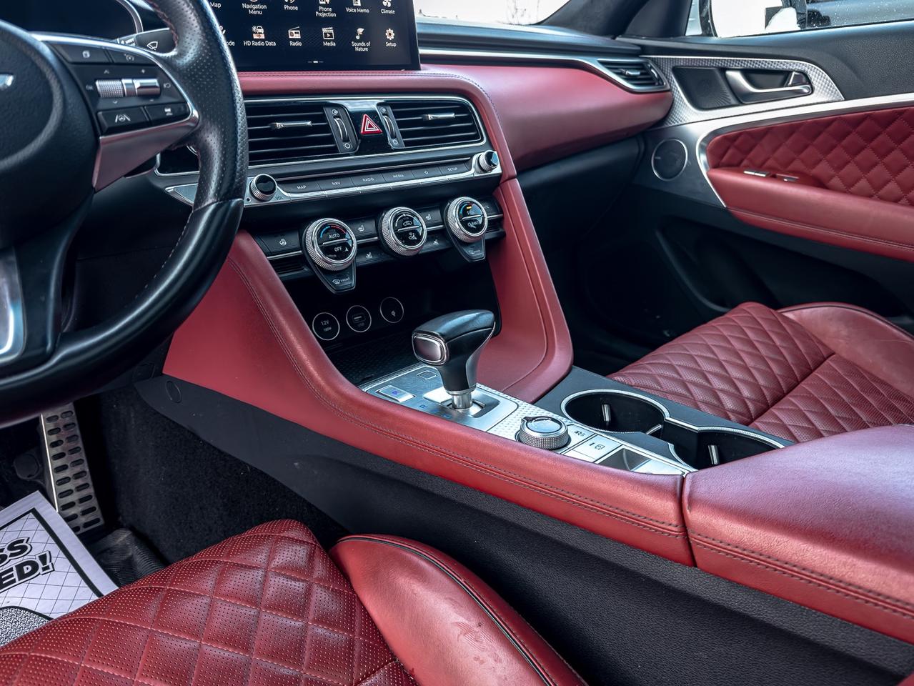 2022 Genesis G70 3.3T SPORT AWD | BSM | NAVI | SUNROOF | RED INT | Photo