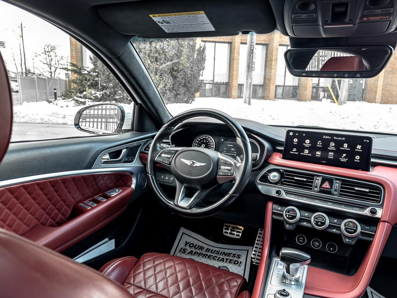 2022 Genesis G70 3.3T SPORT AWD | BSM | NAVI | SUNROOF | RED INT | Photo