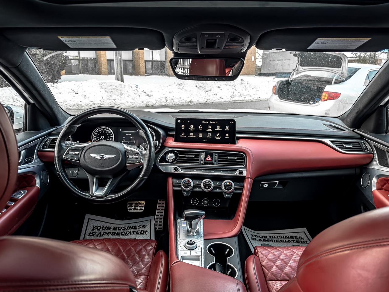 2022 Genesis G70 3.3T SPORT AWD | BSM | NAVI | SUNROOF | RED INT | Photo