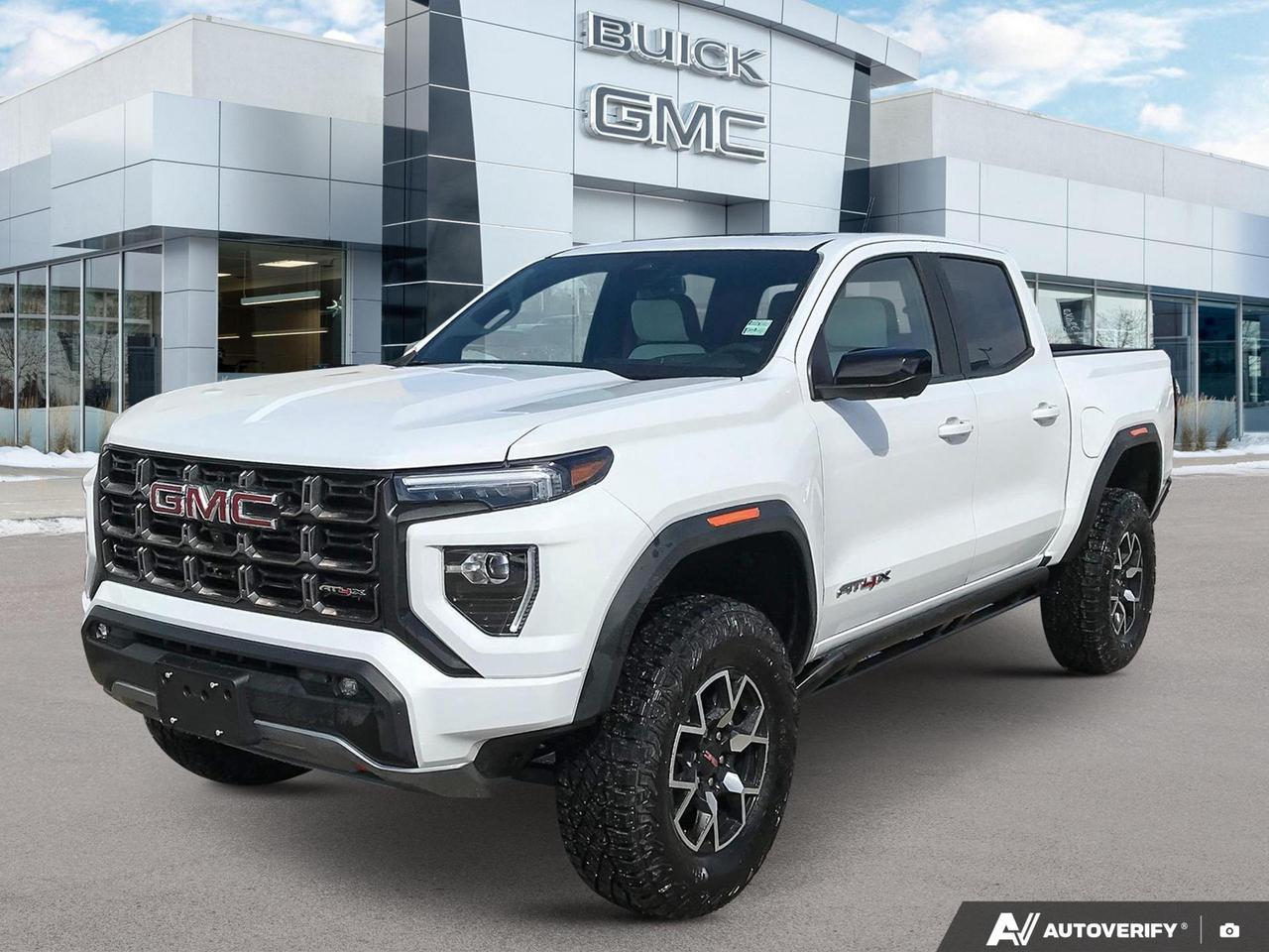 Price Includes Added Accessories Plus Engine Block Heater | 	3 Years SiriusXM
Experience the future of mid-size trucks with the 2026 GMC Canyon AT4X. This cutting-edge vehicle combines rugged capability with luxurious comfort, perfect for the adventurous driver who demands the best of both worlds.

- Advanced 2.7L 4-cylinder engine with 4WD for superior performance
- Multicolour 6.3 Diagonal Head-Up Display for enhanced driving awareness
- HD Surround Vision with overhead view for easier maneuvering
- Adaptive cruise control and heated steering wheel for ultimate comfort
- Power sunroof for an open-air driving experience
- Front LED fog lamps for improved visibility in challenging conditions
- Red Recovery Hooks for added utility and style

Ready to elevate your driving experience? Reserve your 2026 GMC Canyon AT4X today or contact us to schedule a test drive. Our team at Birchwood Chevrolet Buick GMC is ready to answer any questions and help you start your journey with this exceptional truck.
See three brands under one roof at Birchwood Chevrolet Buick GMC  the only place in Winnipeg where you can compare GMC, Chevrolet, and Buick all in one visit. Save yourself some time, see a great selection, and learn everything you need to know. 

Your Experience is Everything at Birchwood Chevrolet Buick GMC. 

Click, call (204) 837-5811, or visit Birchwood Chevrolet Buick GMC at the Birchwood Auto Park, 3965 Portage Avenue West at the Perimeter.

Dealer Permit #4240.
Dealer permit #4240