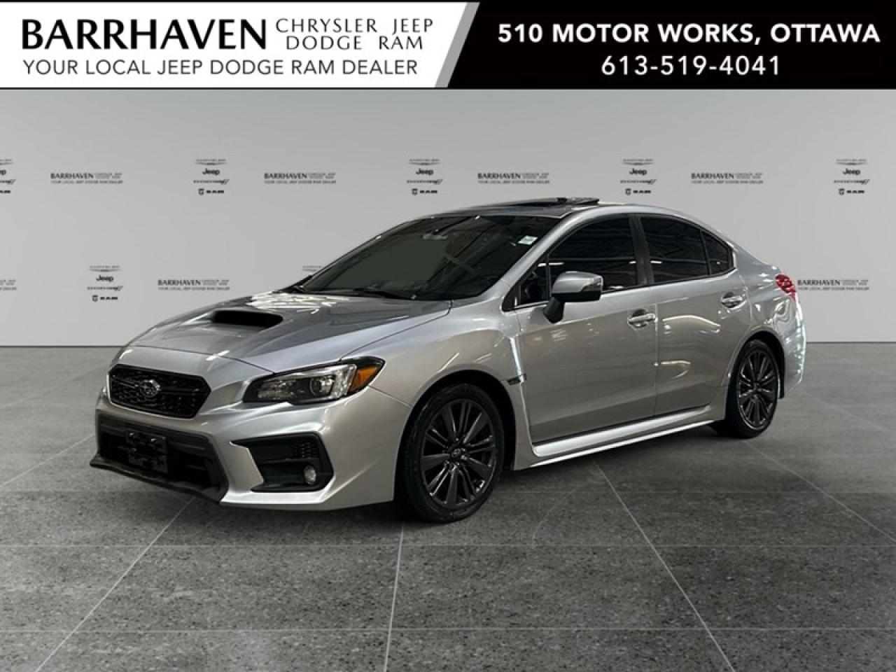Step into the thrill of driving with this 2018 Subaru WRX Sport CVT. In a shimmering silver finish and equipped with AWD, this sedan promises superb handling and stability, whether youre carving through mountain trails or cruising city streets. The exterior is enhanced by stylish alloy wheels and a bold stance that sets you apart. Inside, youll find heated front seats and a leather steering wheel that add a touch of luxury to every journey. Plus, the sunroof provides an open-air experience that complements any drive. Stay connected and safe with Bluetooth integration, a backup camera, and lane assist. Front and center, a smart device integration keeps you on track while satellite radio offers endless entertainment options. With features like heated mirrors and power seats, conveniences are always at your fingertips. This WRX is perfect for young professionals looking for a dynamic driving experience combined with everyday practicality. Dont hesitatecontact us today to learn more about this remarkable vehicle and how it can transform your commute!