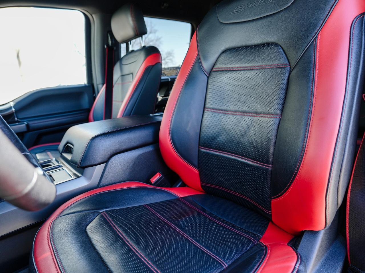 2018 Ford F-150 RED/BLACK LEATHER | SUPER CREW | TONNEAU COVER Photo
