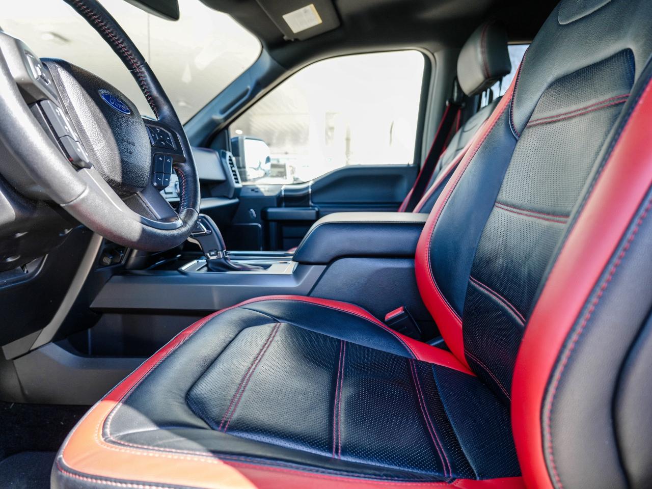 2018 Ford F-150 RED/BLACK LEATHER | SUPER CREW | TONNEAU COVER Photo