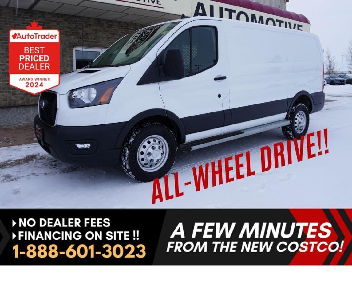 *** Dealer arranged financing on site! Quick, Simple,  no calls or waiting on bank appointments required!! Drive away today ***   NO ADMINISTRATION FEES!!

WOW....ALL WHEEL DRIVE AND SUPER  LOW KMS!!!  Exceptionally clean cargo van!!! ONLY 21 k!!  This 2024 Ford Transit 250 130 AWD Cargo Van is a solid, dependable unit that has been exceptionally well maintained.  Built to work and designed for daily commercial use, this Transit offers excellent value for businesses looking for a trusted, proven cargo van thats ready to go straight to work.

Key Features:
- 10 Speed automatic
- AWD
- Heat & Air conditioning
- Back-up Camera
- Cruise Control
- Automatic Headlights
- Power windows and locks
- Remote locking sliding and rear doors
- Head board cargo divider
- Lined Cargo Interior
- Selectable Terrain/ Drive Modes
- Voice Command
- Stereo with USB, wireless Bluetooth and more!

This Transit is a great choice for contractors, delivery services, fleet buyers, and service businesses that want a clean, dependable van without overpaying. It drives solid, feels tight, and is set up exactly how a work van should be.

Comes with a Manitoba Safety Certification, and we have many Extended Powertrain warranties available on your vehicle purchase up to 10-year coverage (on eligible vehicles see dealer for details). Financing on site with Zero down financing OAC. Trades accepted. View at Winnipeg West Automotive Group, 5195 Portage Ave. (only a couple of minutes past the new Costco) Dealer permit # 6007, Call now 1(888) 601-3023. This Car is located in Winnipeg Manitoba,  however we can have it shipped anywhere in North America relatively inexpensively.