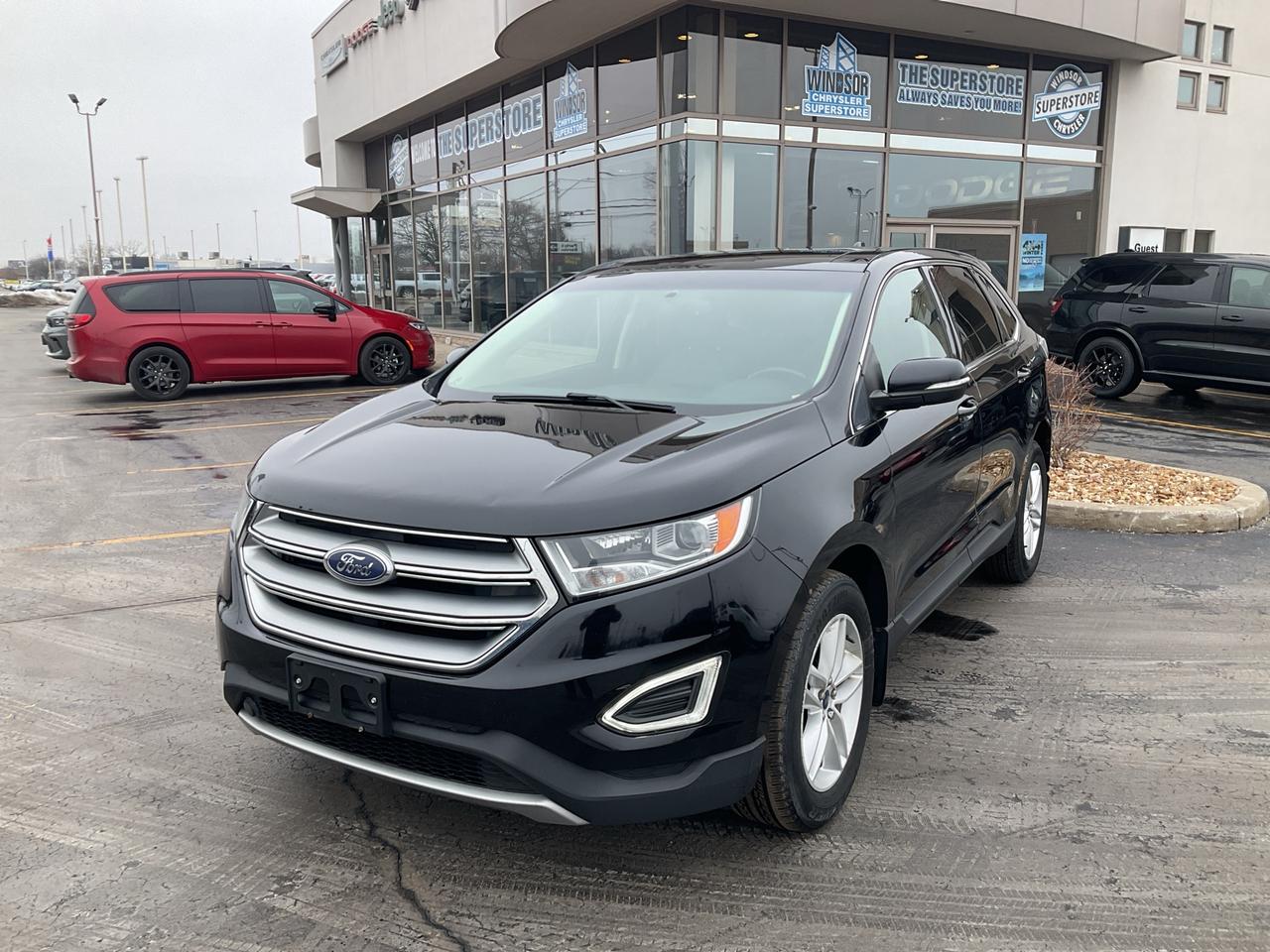 Recent Arrival!Shadow Black 2017 Ford Edge SEL AWD 6-Speed Automatic EcoBoost 2.0L I4 GTDi DOHC Turbocharged VCT**CARPROOF CERTIFIED**, AWD.* PLEASE SEE OUR MAIN WEBSITE FOR MORE PICTURES AND CARFAX REPORTS * This vehicle is being sold "as is," unfit, and is not represented as being in road worthy condition, mechanically sound or maintained at any guaranteed level of quality. The vehicle may not be fit for use as a means of transportation and may require substantial repairs at the purchasers expense