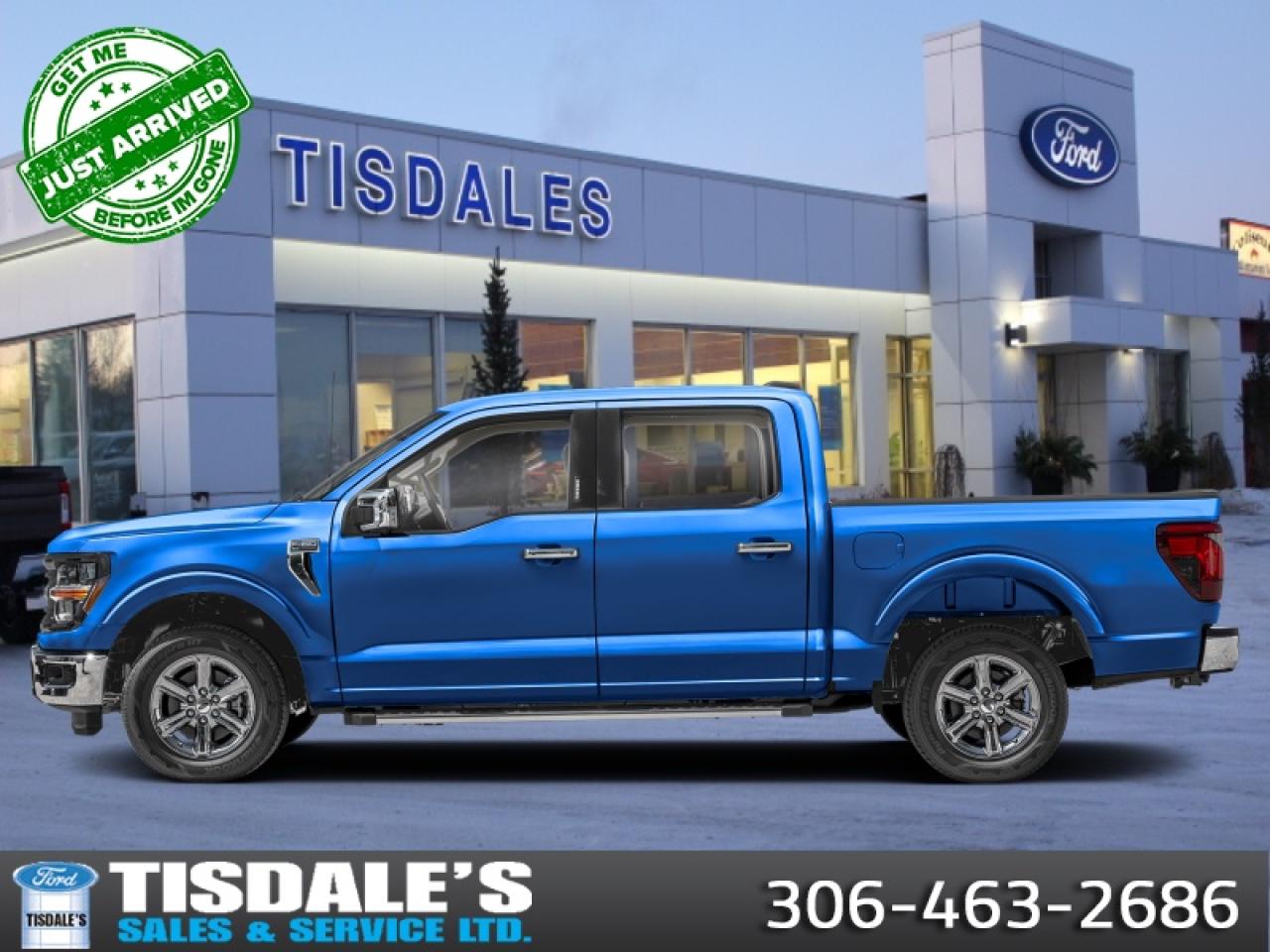 <br> <br>Check out the large selection of new Fords at Tisdales today!<br> <br>The 2026 Ford F-150 brings unmatched capability, advanced innovation and bold design to the full-size pickup segment. <br> <br>The 2026 Ford F-150 combines proven leadership in toughness with smart innovation to deliver a truck built for real-world demands. Inside, the cabin features refined materials, intuitive tech and comfortable seating to support both driver and passengers on every journey. With its strong presence, flexible design and Fords legacy of dependability, the F-150 is ready for whatever work or play you throw its way.<br> <br>This Argon Blue Metallic Crew Cab 4X4 pickup has an Automatic transmission and is powered by a 400HP 3.5L V6 Cylinder Engine. <br> <br> Our F-150s trim level is XLT.<br><br> View the original window sticker for this vehicle with this url <b><a href=http://www.windowsticker.forddirect.com/windowsticker.pdf?vin=1FTFW3L84TKD52311 target=_blank>http://www.windowsticker.forddirect.com/windowsticker.pdf?vin=1FTFW3L84TKD52311</a></b>.<br> <br>To apply right now for financing use this link: <a href=http://www.tisdales.com/shopping-tools/apply-for-credit.html target=_blank>http://www.tisdales.com/shopping-tools/apply-for-credit.html</a><br><br> <br/> Total  rebate of $7500 is reflected in the price.   4.49% financing for 84 months. <br> Buy this vehicle now for the lowest bi-weekly payment of <b>$498.30</b> with $0 down for 84 months @ 4.49% APR O.A.C. ( Plus applicable taxes -  $699 administration fee included in sale price.   ).  Incentives expire 2026-03-02.  See dealer for details. <br> <br>Tisdales is not your standard dealership. Sales consultants are available to discuss what vehicle would best suit the customer and their lifestyle, and if a certain vehicle isnt readily available on the lot, one will be brought in. o~o