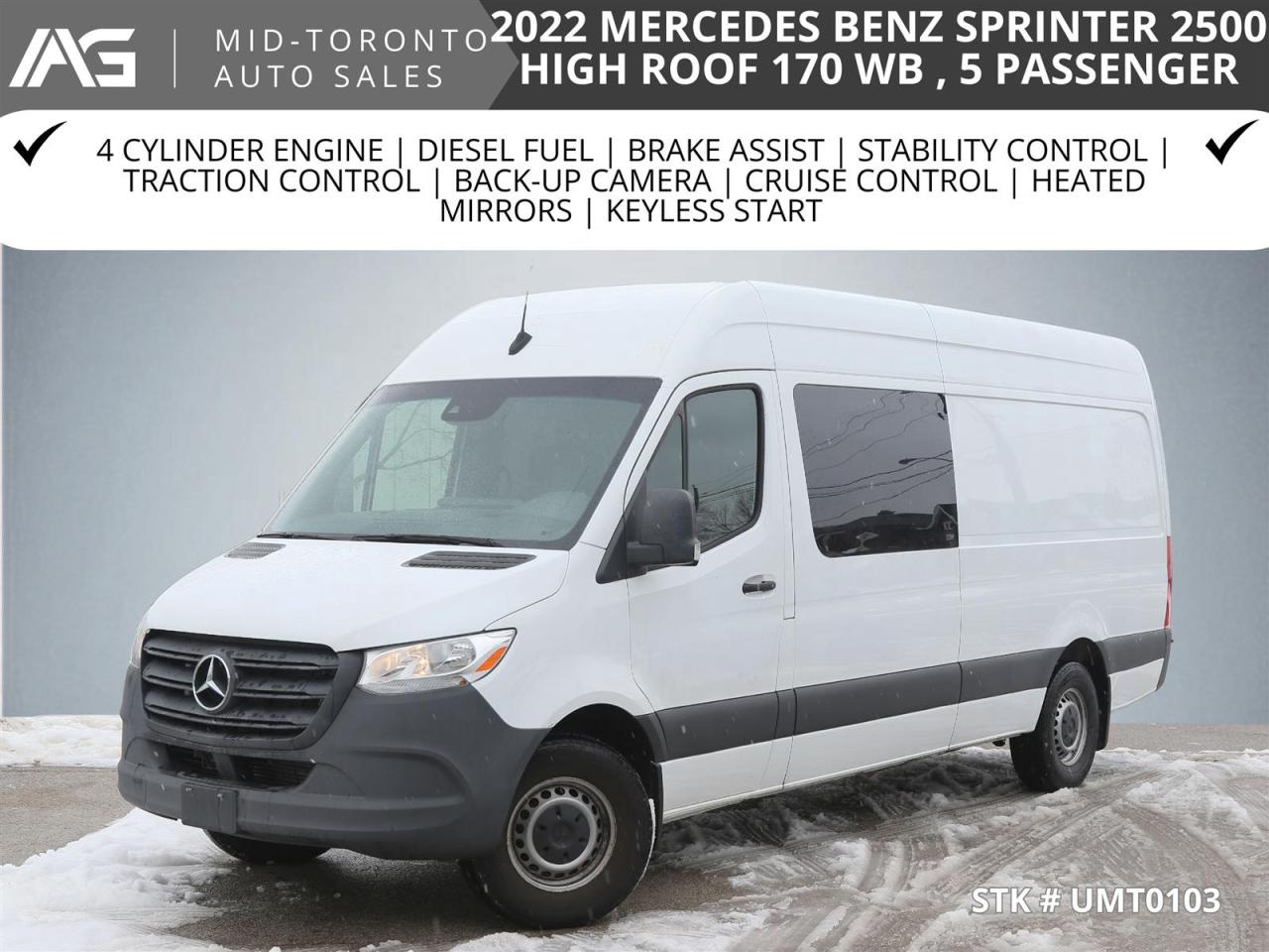 2022 Mercedes-Benz Sprinter 2500 High Roof | 170-in. WB | 5 Passenegr | Photo0