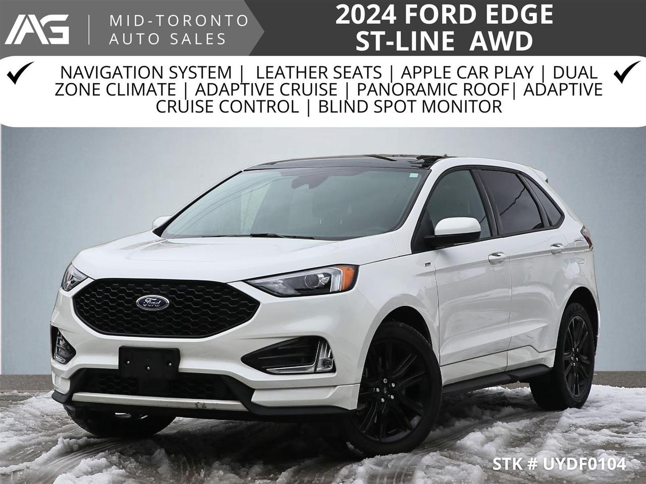 2024 Ford Edge ST-Line - AWD - Navigation - Leather Seats - Pano Roof - Dual Zone Climate - Adaptive Cruise Photo0