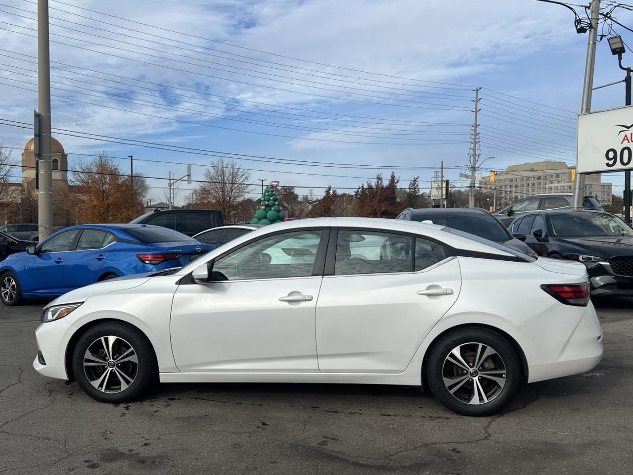 2021 Nissan Sentra SV Pearl White MOONROOF   Dual Climate   Htd Seats Photo