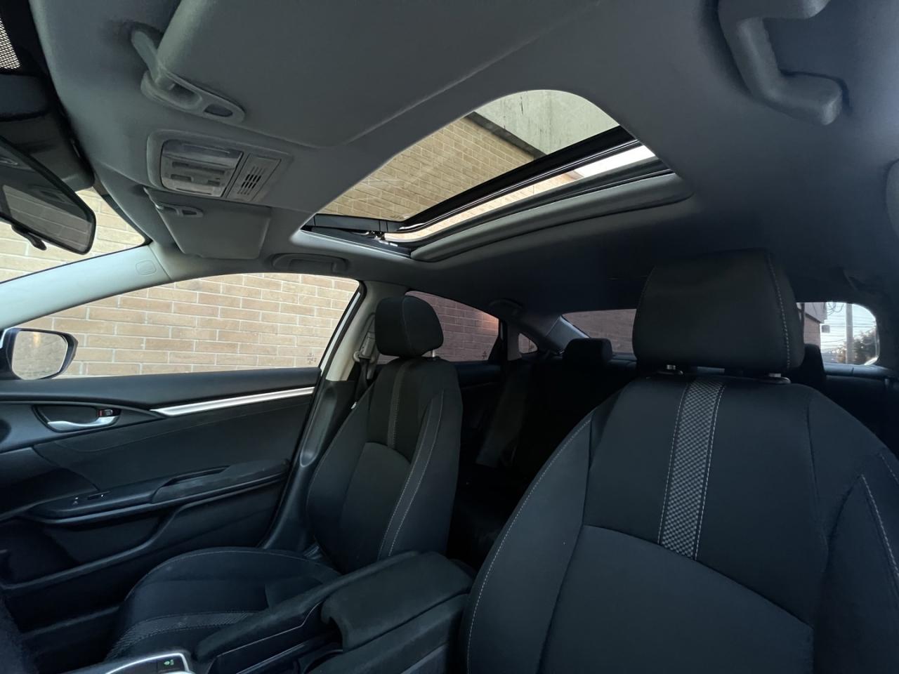 2020 Honda Civic EX Pearl white   Sunroof   Push Start   Honda Sens Photo