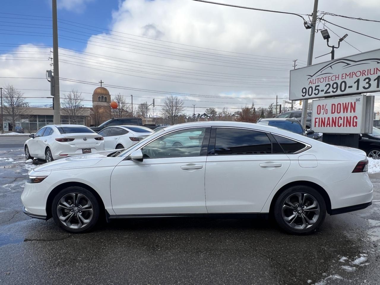 2024 Honda Accord EX Pearl White   Sunroof   Htd Seats   Blind Spot Photo