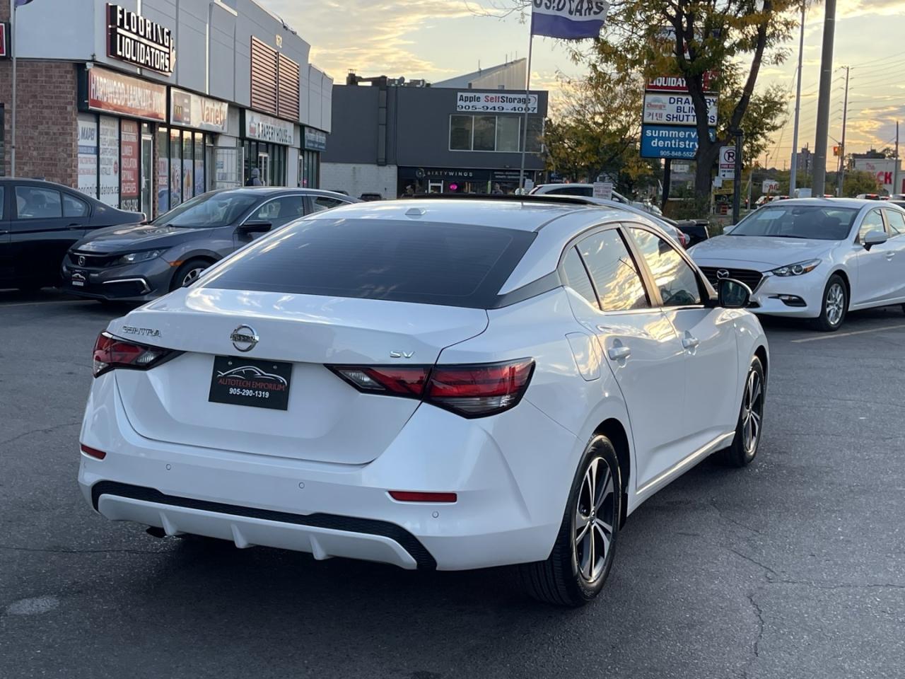 2021 Nissan Sentra SV Pearl white Sunroof   Blind Spot   Htd Seats Photo
