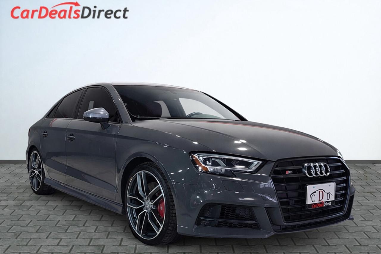 2017 Audi S3 Technik / Red Quilted Leather / NAV / Sunroof / Ex Photo0