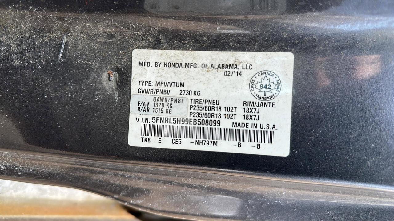 2014 Honda Odyssey Touring Photo
