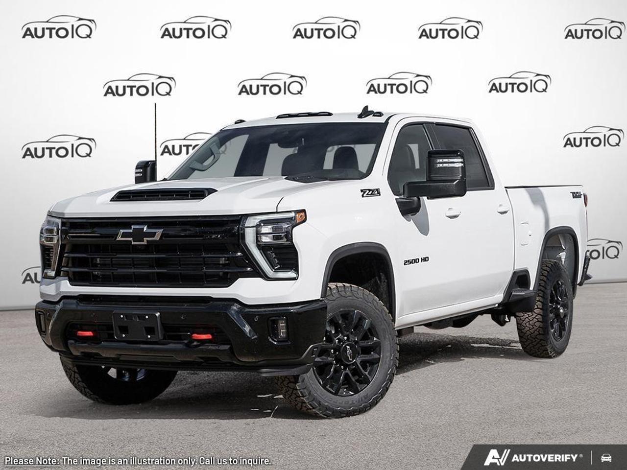 <p>Equipped with $22,380 in factory options. <b>OEM OPTIONS: </b>FRONT BKT STS , 5TH WHL PREP , CANADIAN BASE EQUIPMENT , HEAT PKG , TRAIL BOSS PKG BLACK GRILLE BAR CHEVROLET BLACK BOW TIE 20 HIGH GLOSS BLACK WHLS HIGH GLOSS BLACK FRONT AND AND REAR BUMPERS RED TOW HOOKS HIGH GLOSS BLACK MIRROR CAPS HIGH-INTENSITY LED H , HIGH IDLE SWITCH , LT275/65R-20 ALL-TERRAIN TIRES , Z71 OFF-ROAD PKG , SAFETY PKG , AUTOTRAC TWO-SPEED TRANSFER CASE , 10-SPD A/T TRANS. , DURAMAX 6.6L V8 TURBO DIESEL , GVWR 5126 KG (11300 LB) , REAR AXLE - 3.42 RATIO , REMOTE START PKG , REAR WHEEL LINERS , CONVENIENCE PKG , PREF EQUIP GRP<br><br><b>PERFORMANCE & CAPABILITY: </b>Be the first owner of this stunning new <b>2026 Chevrolet Silverado 2500HD LT</b> finished in Summit White with a H0U-Jet Black interior, creating a sharp, classic, and high-contrast appeal. As a powerful Pickup Truck, this Crew Cab configuration offers maximum interior room, ideal for passengers and cargo. Full configuration: 4WD Crew Cab 159 inches LT. Powered by a responsive <b>6.6L 8cyl</b> engine paired with a smooth <b>10 Speed Automatic</b> and a confident <b>4x4</b> system.<br><br><b>PROFILE & PEDIGREE: </b><br> - <b>Shop with Confidence:</b> Over <b>26</b> high-resolution photos are online for you to view every detail.<br><br><b>MODEL REVIEWS: </b>Praised for its strong towing and hauling numbers, powerful engine options (including the legendary Duramax diesel), and durable build. Equipped with a true <b>4x4 system</b>, this vehicle is ready for serious adventure, offering superior off-road capability.<br>Powered by a commanding <b>6.6L 8cyl</b>, delivering impressive horsepower and torque. Its modern <b>10-Speed Automatic</b> transmission is engineered to handle significant power, ensuring you are always in the right gear for responsive acceleration and smooth cruising.<br><br><b>EQUIPMENT: </b><br><b>Safety & Driver Assistance:</b> TRACTION CONTROL, ABS BRAKES, BRAKE ASSIST, DUAL FRONT IMPACT AIRBAGS, DUAL FRONT SIDE IMPACT AIRBAGS, IGNITION DISABLE<br><b>Comfort & Convenience:</b> POWER WINDOWS, POWER STEERING, 1-TOUCH DOWN, 1-TOUCH UP, DRIVER DOOR BIN, DRIVER VANITY MIRROR<br><b>Technology & Entertainment:</b> TACHOMETER, COMPASS, OUTSIDE TEMPERATURE DISPLAY<br><b>Performance & Capability:</b> TRAILER HITCH, FRONT ANTI-ROLL BAR, FRONT WHEEL INDEPENDENT SUSPENSION, TRAIL BOSS PKG BLACK GRILLE BAR CHEVROLET BLACK BOW TIE 20 HIGH GLOSS BLACK WHLS HIGH GLOSS BLACK FRONT AND AND REAR BUMPERS RED TOW HOOKS HIGH GLOSS BLACK MIRROR CAPS HIGH-INTENSITY LED H, Z71 OFF-ROAD PKG, DURAMAX 6.6L V8 TURBO DIESEL<br><b>Exterior & Styling:</b> DELAY-OFF HEADLIGHTS, FULLY AUTOMATIC HEADLIGHTS, PERIMETER/APPROACH LIGHTS, TURN SIGNAL INDICATOR MIRRORS, AUTO HIGH-BEAM HEADLIGHTS, TRAIL BOSS PKG BLACK GRILLE BAR CHEVROLET BLACK BOW TIE 20 HIGH GLOSS BLACK WHLS HIGH GLOSS BLACK FRONT AND AND REAR BUMPERS RED TOW HOOKS HIGH GLOSS BLACK MIRROR CAPS HIGH-INTENSITY LED H<br><br>Don't miss out on this exceptional <b>Chevrolet Silverado 2500HD</b>. Contact us now to learn more!<br><br></p> <p></p> <h4>YOUR DRIVE, SIMPLIFIED BY AUTOIQ</h4> <p><em><strong>BUY WITH COMPLETE CONFIDENCE!</strong></em></p> <p>Shop online or in-store, any way you want it. Get a virtual trade estimate & appraisal and virtual credit approval & eSignature! Buying a new vehicle is a significant purchase, and we want to ensure that you LOVE it! Whether you are purchasing a new or quality pre-owned vehicle from us, we offer attractive financing rates and flexible terms! Bad credit? No credit? Bankruptcy? Newcomer? Don't worry! We've got special programs to help you get that long-needed vehicle with the financing that you need! We accept all credit applications O.A.C. See us for more details.</p><p></p>

<h4>YOUR DRIVE, SIMPLIFIED BY AUTOIQ</h4>

<p><em><strong>BUY WITH COMPLETE CONFIDENCE!</strong></em></p>

<p>Shop online or in-store, any way you want it. Get a virtual trade estimate & appraisal and virtual credit approval & eSignature! Buying a new vehicle is a significant purchase, and we want to ensure that you LOVE it! Whether you are purchasing a new or quality pre-owned vehicle from us, we offer attractive financing rates and flexible terms! Bad credit? No credit? Bankruptcy? Newcomer? Dont worry! Weve got special programs to help you get that long-needed vehicle with the financing that you need! We accept all credit applications O.A.C. See us for more details.</p>