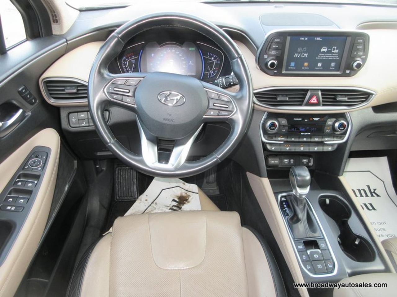 2019 Hyundai Santa Fe ALL-WHEEL DRIVE SEL-MODEL 5 PASSENGER 2.0L - TURBO.. DRIVE-MODE-SELECT.. PANORAMIC SUNROOF.. LEATHER.. HEATED SEATS & WHEEL.. Photo