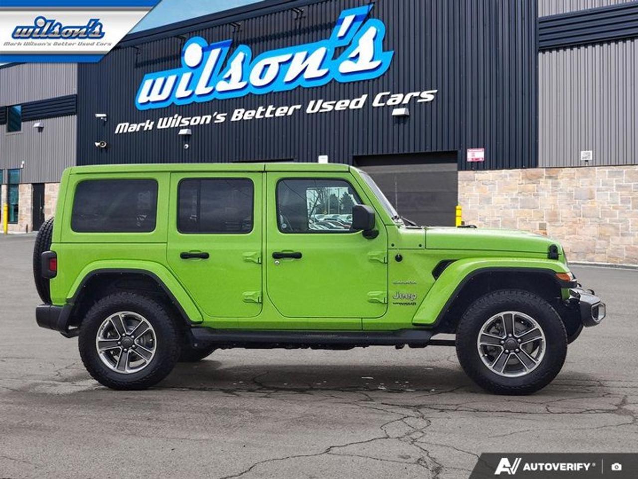2021 Jeep Wrangler Unlimited Sahara 4X4 | Gecko Pearl | Leather | Nav | Heated Wheel + Seats | Remote Start | and More! Photo