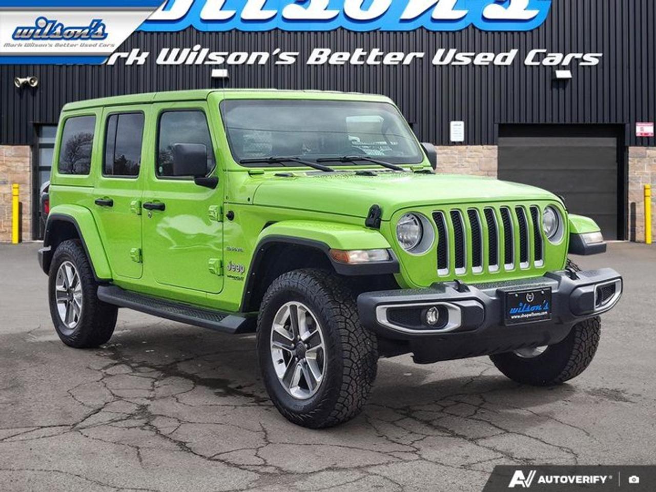 2021 Jeep Wrangler Unlimited Sahara 4X4 | Gecko Pearl | Leather | Nav | Heated Wheel + Seats | Remote Start | and More! Photo