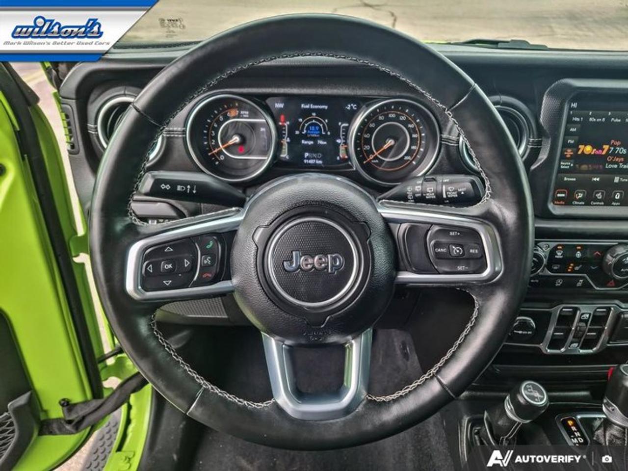 2021 Jeep Wrangler Unlimited Sahara 4X4 | Gecko Pearl | Leather | Nav | Heated Wheel + Seats | Remote Start | and More! Photo