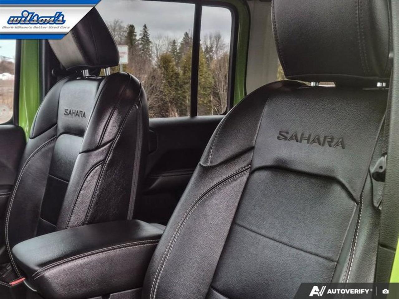 2021 Jeep Wrangler Unlimited Sahara 4X4 | Gecko Pearl | Leather | Nav | Heated Wheel + Seats | Remote Start | and More! Photo