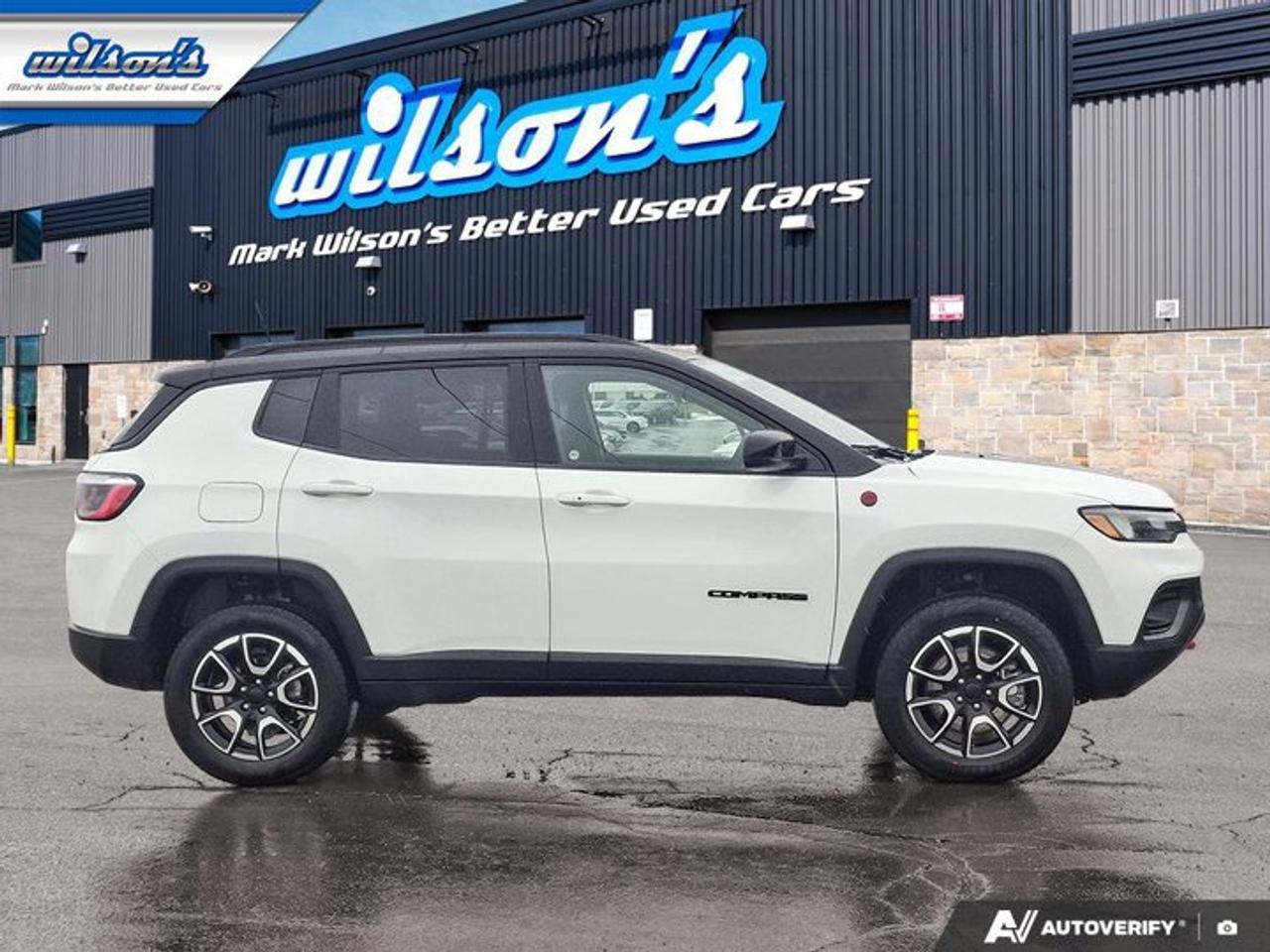 2024 Jeep Compass Trailhawk 4WD | Leather Trim | Sunroof | BSM | Heated Seats + Steering | Remote Start | and More ! Photo
