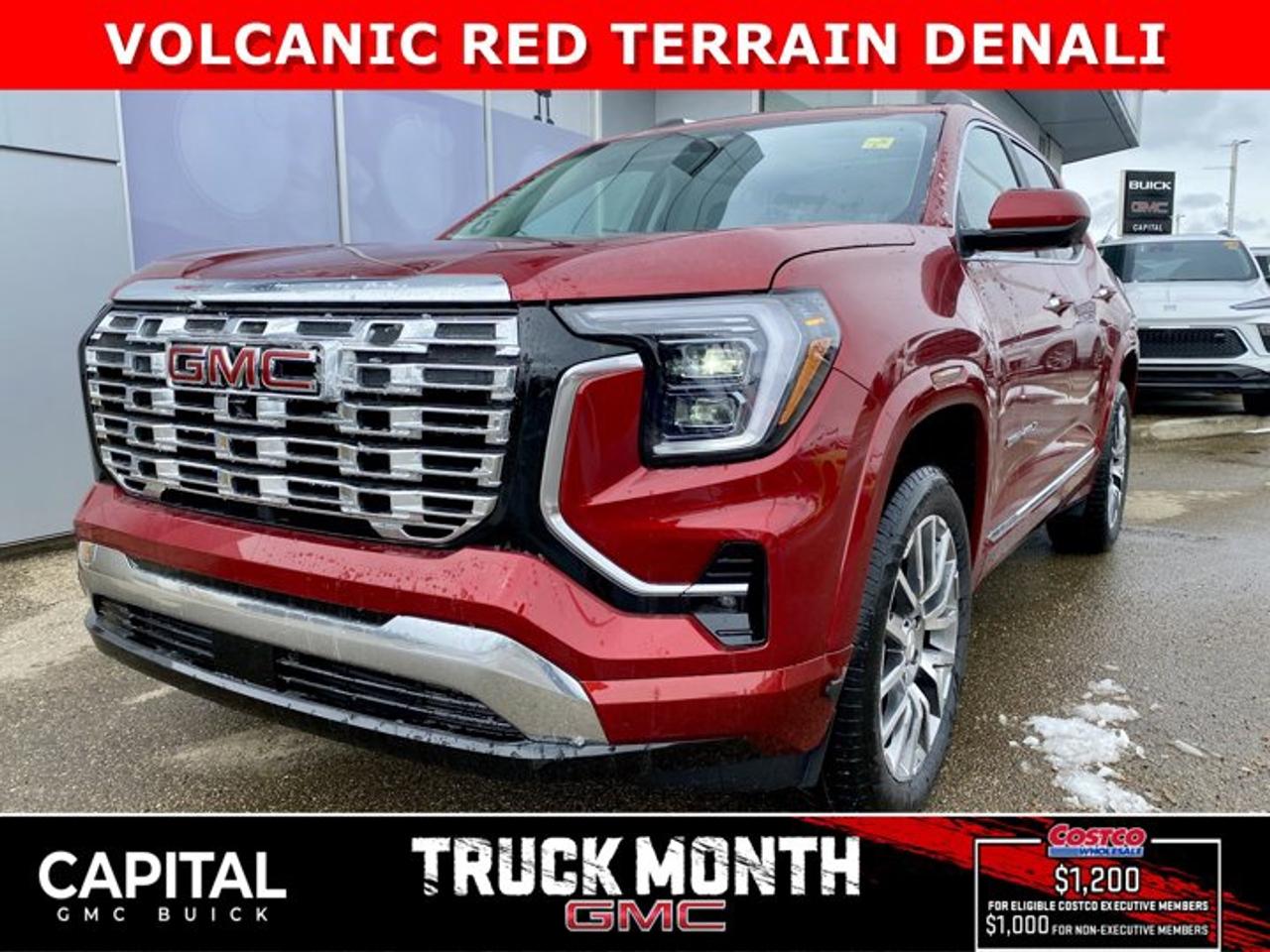 ALL-NEW 2026 GMC Terrain DENALI! It is fully loaded with Heated and Cooled Leather Seats, 360 CAM, Handsfree Liftgate, Panoramic Sunroof, Heated Rear Seats, Remote Start, Rear Camera Mirror, 15 diagonal GMC Premium Touchscreen, Wireless Charging, Adaptive Cruise Control, Power Sunroof, Heated Steering, Trailering Package, and so much more... Call now!!Ask for the Internet Department for more information or book your test drive today! Text 825-445-0521 for fast answers at your fingertips!AMVIC Licensed Dealer - Licence Number B1044900Disclaimer: All prices are plus taxes and include all cash credits and loyalties. See dealer for details. AMVIC Licensed Dealer # B1044900