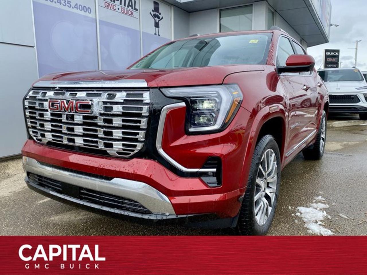ALL-NEW 2026 GMC Terrain DENALI! It is fully loaded with Heated and Cooled Leather Seats, 360 CAM, Handsfree Liftgate, Panoramic Sunroof, Heated Rear Seats, Remote Start, Rear Camera Mirror, 15 diagonal GMC Premium Touchscreen, Wireless Charging, Adaptive Cruise Control, Power Sunroof, Heated Steering, Trailering Package, and so much more... Call now!!Ask for the Internet Department for more information or book your test drive today! Text 825-445-0521 for fast answers at your fingertips!AMVIC Licensed Dealer - Licence Number B1044900Disclaimer: All prices are plus taxes and include all cash credits and loyalties. See dealer for details. AMVIC Licensed Dealer # B1044900