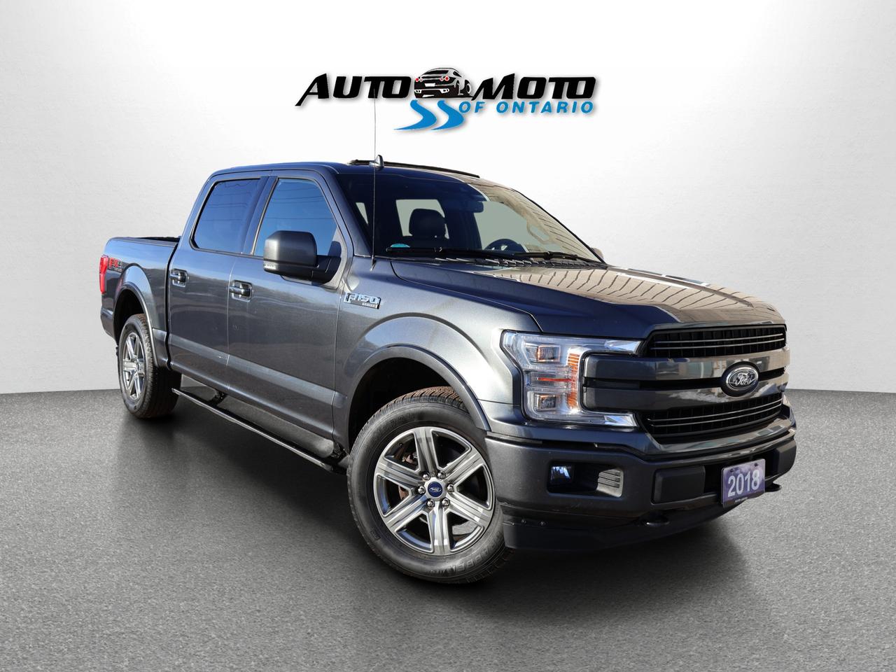 2018 Ford F-150 V8 LARIAT CREW 4WD CERTIFIED *ACCIDENT FREE*FORD MAINTAIN* CAMERA NAV BLUETOOTH LEATHER HEATED SEATS SUNROOF CRUISE ALLOYS - Photo #1