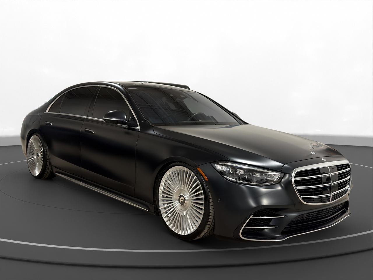 2022 Mercedes-Benz S-Class Mercades Manufaktur | Forgiato Rims | Blue INT | Photo