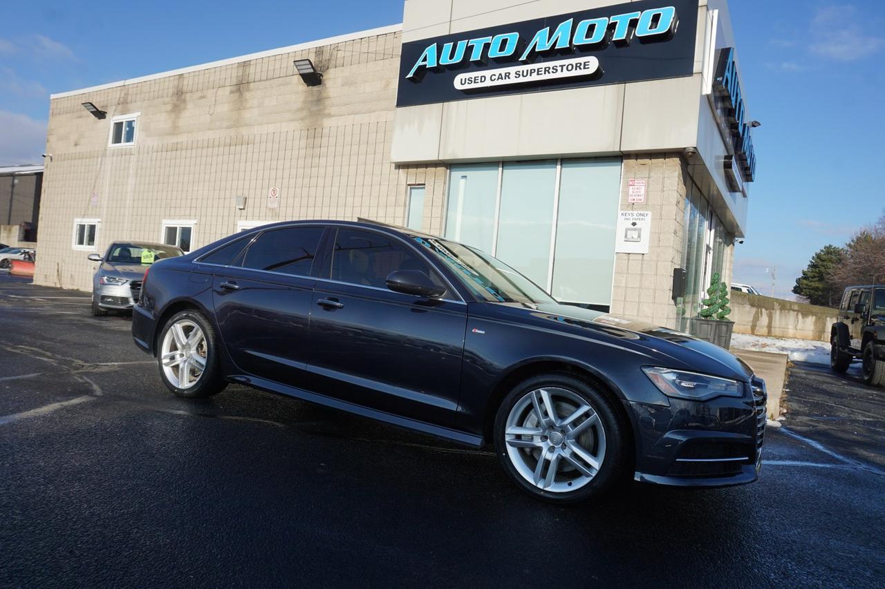 2016 Audi A6 TECH S-LINE AWD CERTIFIED NAV BLUETOOTH LEATHER HEATED SEATS SUNROOF CRUISE ALLOYS