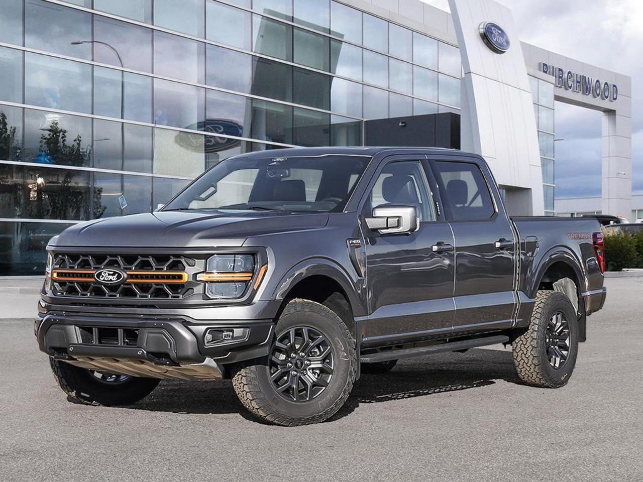 Experience the future of trucking with the 2025 Ford F-150 Tremor! This cutting-edge pickup combines rugged capability with advanced technology to deliver an unmatched driving experience.

Key Features:
- 3.5L 6-cylinder engine with 4WD for powerful performance
- FordPass Connect 5G Mobile Hotspot for seamless connectivity
- Connected Navigation with 1-year trial for effortless route planning
- Advanced safety suite including BLIS and Collision Mitigation
- Aerial View Camera System for enhanced visibility
- 18 Alloy wheels with Dark Matte Finish for a bold look
- Voice-activated dual-zone climate control for comfort

Ready to elevate your driving experience? Visit Birchwood Ford today to explore this exceptional F-150 Tremor. Schedule a test drive, start your purchase process online, or contact our knowledgeable team for any questions. Dont miss your chance to own the future of trucks!
Birchwood Ford is your choice for New Ford vehicles in Winnipeg. 

At Birchwood Ford, we hold ourselves to the highest standard. Our number one focus is customer satisfaction which has awarded us the Ford of Canadas Presidents Award for 5 consecutive years. This honour is presented to Ford dealers that have proven outstanding results in Sales and Customer Service Excellence.

Are you a newcomer to Canada, recent graduate, first time car buyer or physically challenged? Ask us about our exclusive rebates and how they may apply to you.
 
Interested in seeing/hearing more? Book a test drive or give us a call at (204) 661-9555 and we can help you with whatever you need!

Dealer permit #4454
Dealer permit #4454