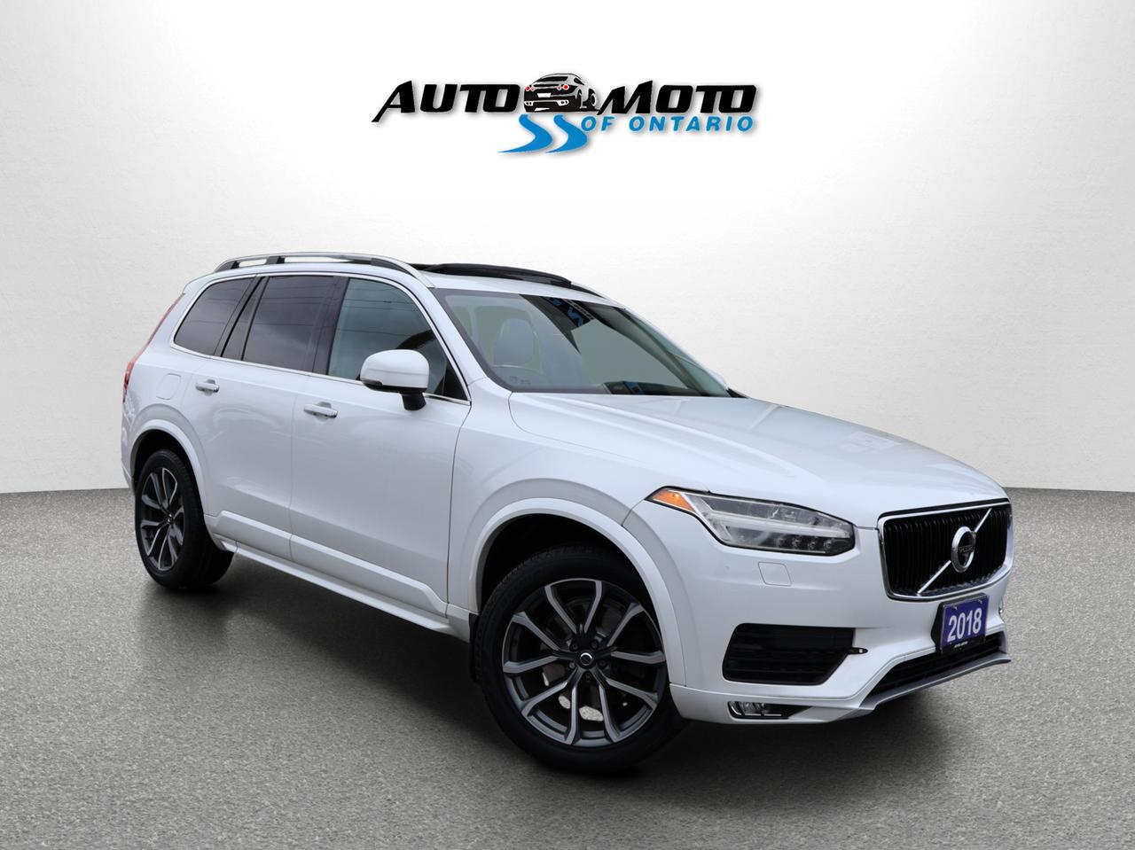 2018 Volvo XC90 T6 MOMENTUM AWD CERTIFIED *VOLVO MAINTAIN* CAMERA NAV BLUETOOTH LEATHER HEATED SEATS PANO ROOF CRUISE ALLOYS Photo